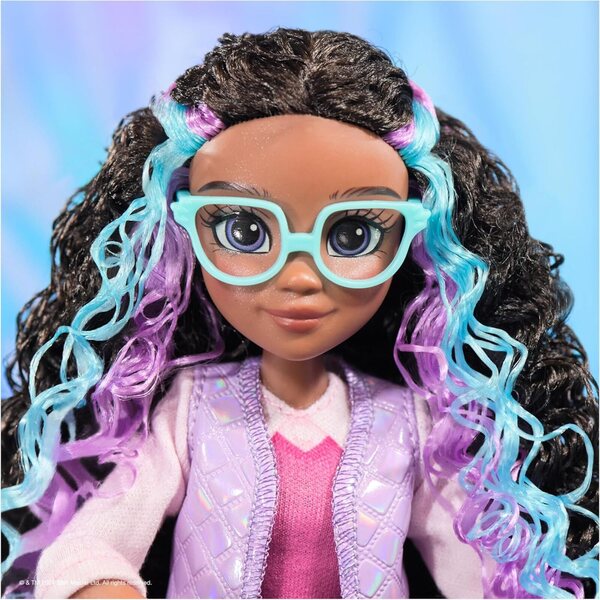 Unicorn Academy Layla Ankleidepuppe 24 cm con 5 Accessori per Bambini da 4 Anni