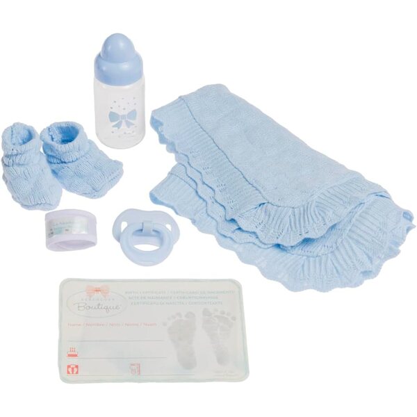 JC Toys Poupée Newborn blau 38 cm inklusive Strickkleidung und Accessoires