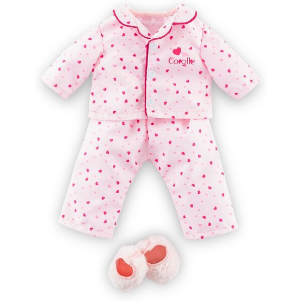 Corolle Pyjama 2 pezzi con pantofole per bambole 36 cm, età 3+ anni