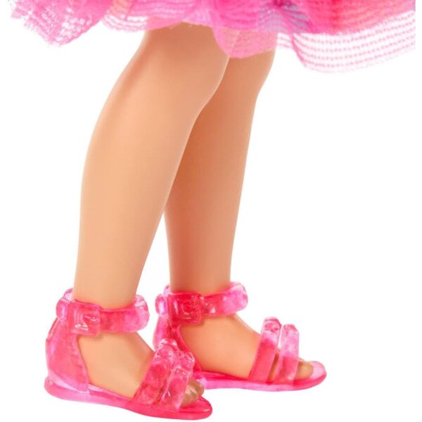 Barbie Club Chelsea 15 cm große Puppe mit Geburtstagsthema und 4 Partyzubehör