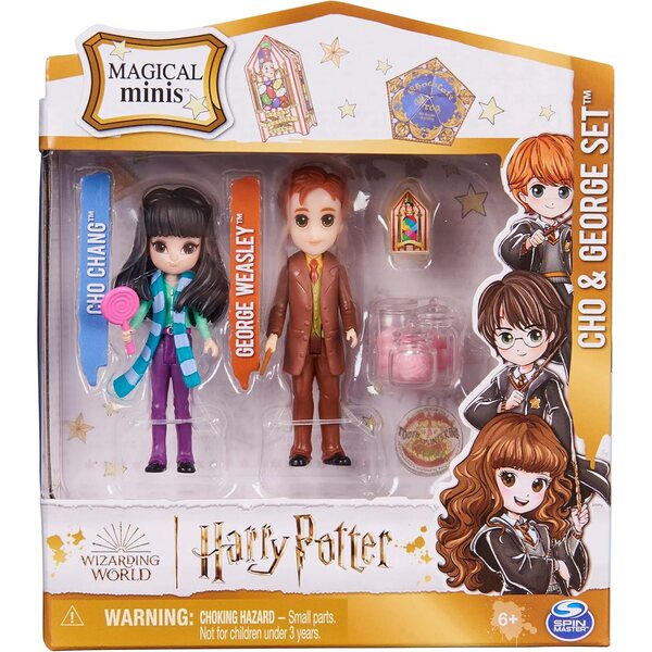 Wizarding World Harry Potter Minifiguren-Set Cho Chang und George Weasley mit Zubehör