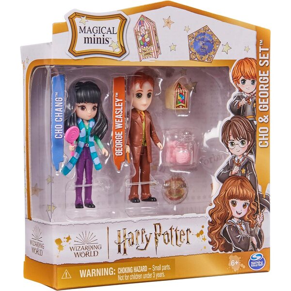 Wizarding World Harry Potter Minifiguren-Set Cho Chang und George Weasley mit Zubehör