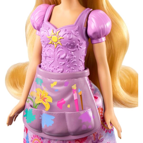 Rapunzel Disney Princess Fashion 2-in-1 mit 9 Accessoires, 2 Looks und Clip-On-Kleidern