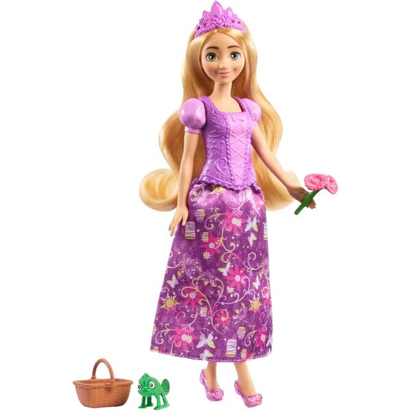 Rapunzel Disney Princess Fashion 2-in-1 mit 9 Accessoires, 2 Looks und Clip-On-Kleidern