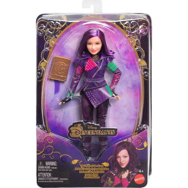 Mattel Descendants Mal Puppe zum 10-jährigen Jubiläum mit beweglichem Outfit und Zubehör