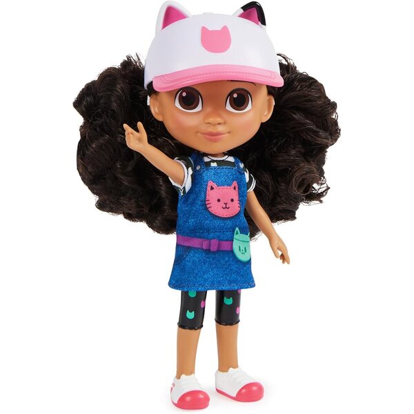 Gabby's Puppenhauspuppe 20 cm mit Reiseoutfit und abnehmbarem Zubehör für Kinder