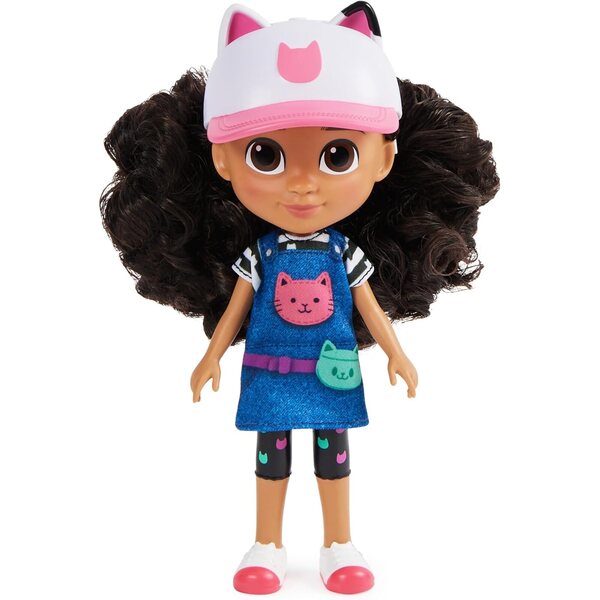 Gabby's Dollhouse Pupa 20 cm con Outfit da Viaggio e Accessori Rimovibili per Bambini