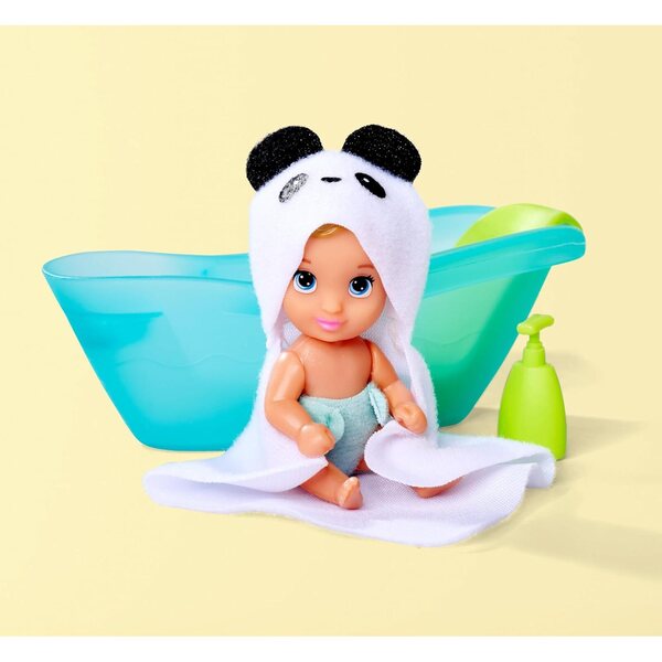 Steffi Love Baby Bath con vasca, asciugamano, pannolino e shampoo, 29cm per bambini 3+