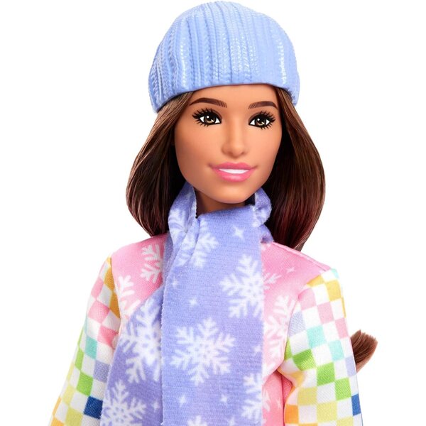Barbie Snowboarderin mit über 10 Accessoires und farbwechselnden Snowboards für Mädchen
