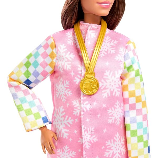 Barbie Snowboarderin mit über 10 Accessoires und farbwechselnden Snowboards für Mädchen