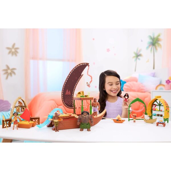 Mattel Disney Moana 2 Rudermannschaft mit 5 Figuren und 3 Zubehörteilen