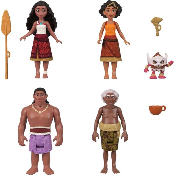 Mattel Disney Moana 2 Rudermannschaft mit 5 Figuren und 3 Zubehörteilen