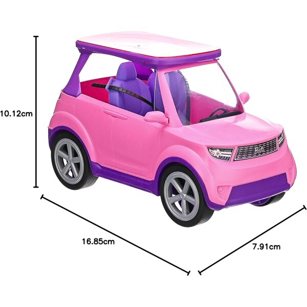 Barbie Big City Big Dreams SUV Cabrio lässt sich in eine Bühne für Shows verwandeln