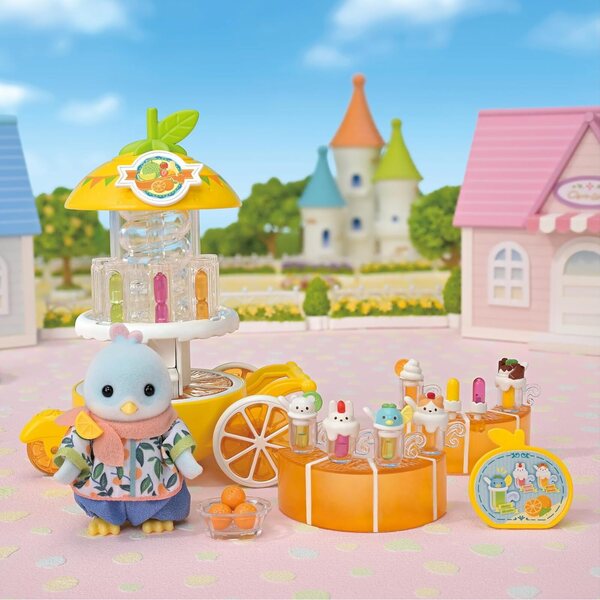 Sylvanian Families 5861 Zitronenvogel Saftbar mit Figur und Zubehör für Kinder