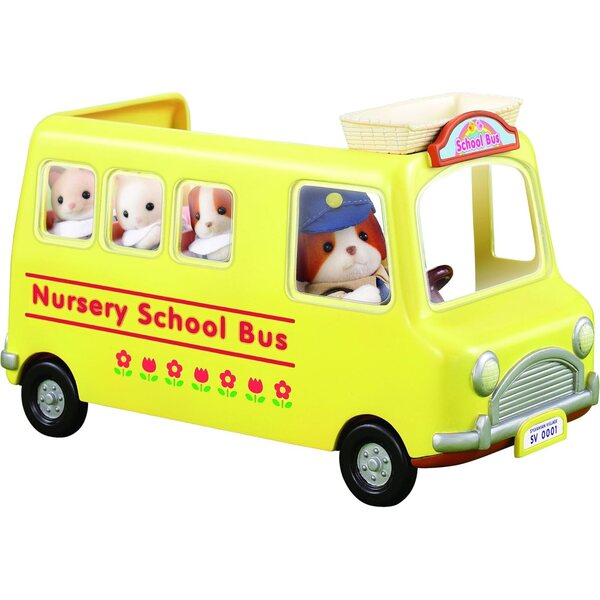 Sylvanian Families 2634 Kindergarten Bus con accessori e tavolo picnic