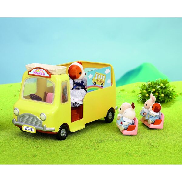 Sylvanian Families 2634 Kindergarten Bus con accessori e tavolo picnic