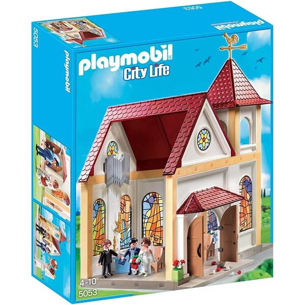 PLAYMOBIL Romantica Chiesa per Matrimoni con Accessori e Personaggi Inclusi