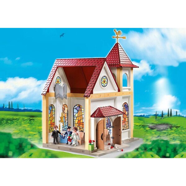 PLAYMOBIL Romantica Chiesa per Matrimoni con Accessori e Personaggi Inclusi