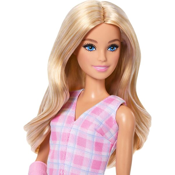 Barbie Fashionistas 243 Poupée mit blonden Haaren und rosa Gipsarm, trendige Mode