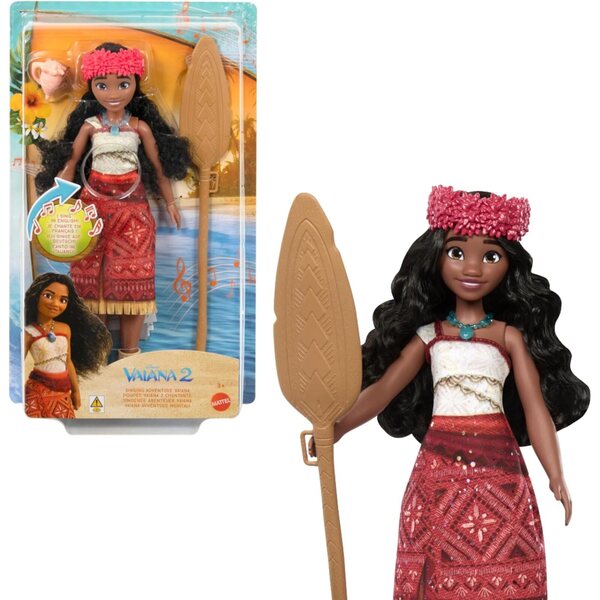 Mattel Vaiana 2 Pupa Adventure Singer mit Original-Outfit und Zubehör