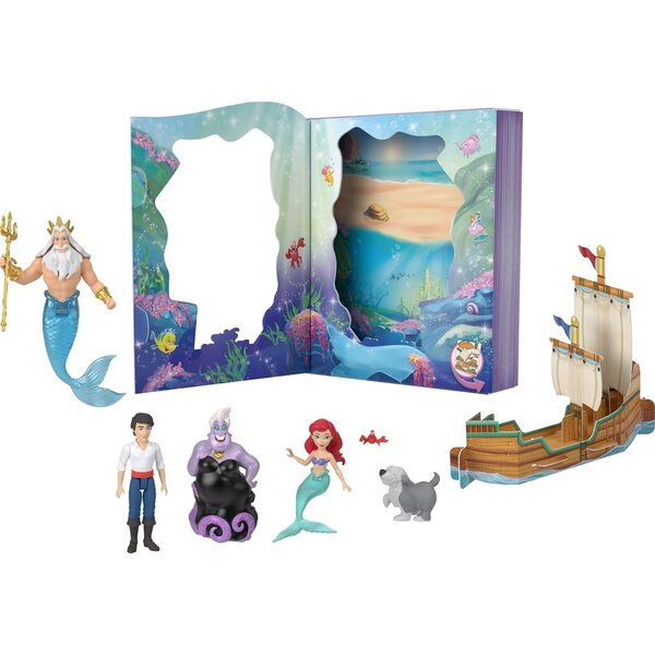 Mattel Disney Princess Arielle Spieleset mit 6 Charakteren und Zubehör