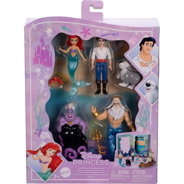 Mattel Disney Princess Arielle Spieleset mit 6 Charakteren und Zubehör