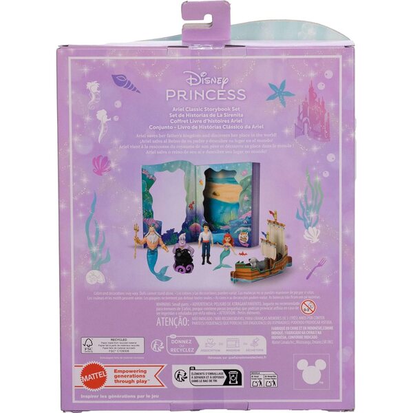 Mattel Disney Princess Arielle Spieleset mit 6 Charakteren und Zubehör