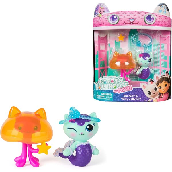 DREAMWORKS Gabby's Dollhouse: Spielfiguren Merkätzchen & Kitty Jellyfish 3+ Jahre