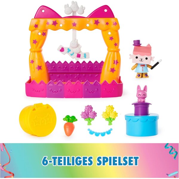 DREAMWORKS GABBY'S DOLLHOUSE – Balkon-Babybox-Set mit Zubehör und Katze, 8-teilig