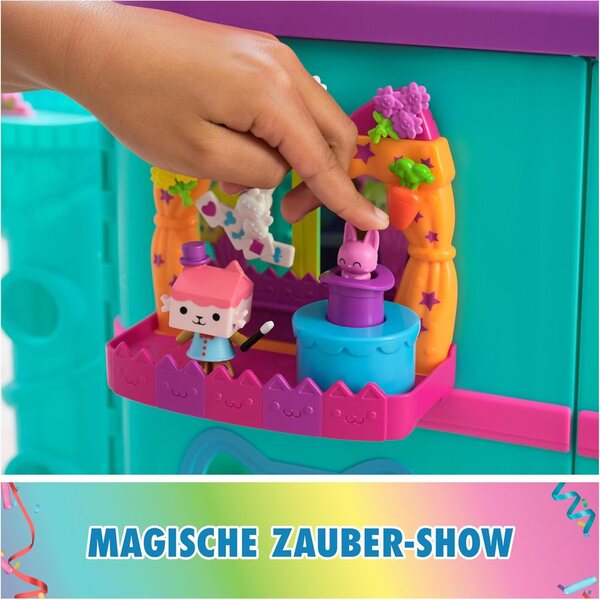 DREAMWORKS GABBY'S DOLLHOUSE – Balkon-Babybox-Set mit Zubehör und Katze, 8-teilig