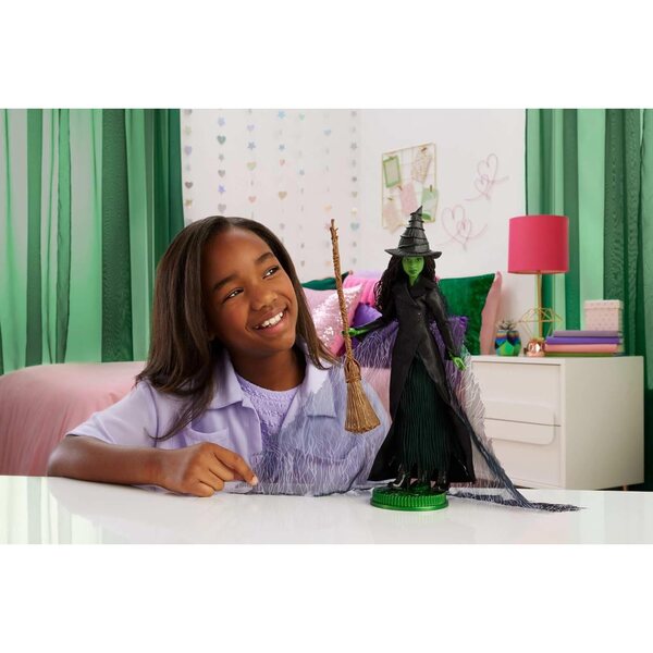 Mattel Elphaba Deluxe Puppe von Wicked: For Good mit Original-Outfit und Zubehör
