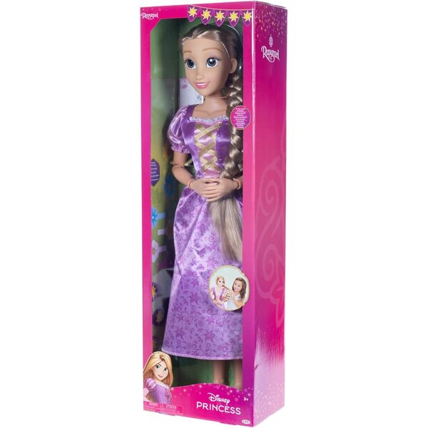 Disney Prinzessin Rapunzel Puppe 81 cm mit lila Kleid und Haarschmuck