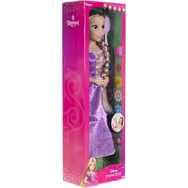 Disney Prinzessin Rapunzel Puppe 81 cm mit lila Kleid und Haarschmuck