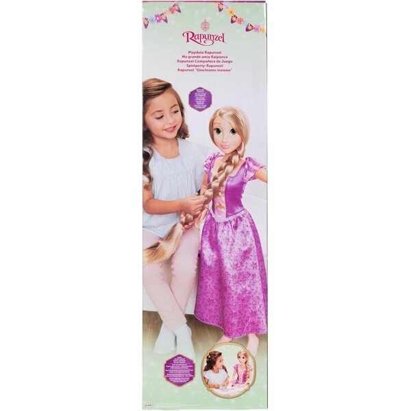 Disney Prinzessin Rapunzel Puppe 81 cm mit lila Kleid und Haarschmuck