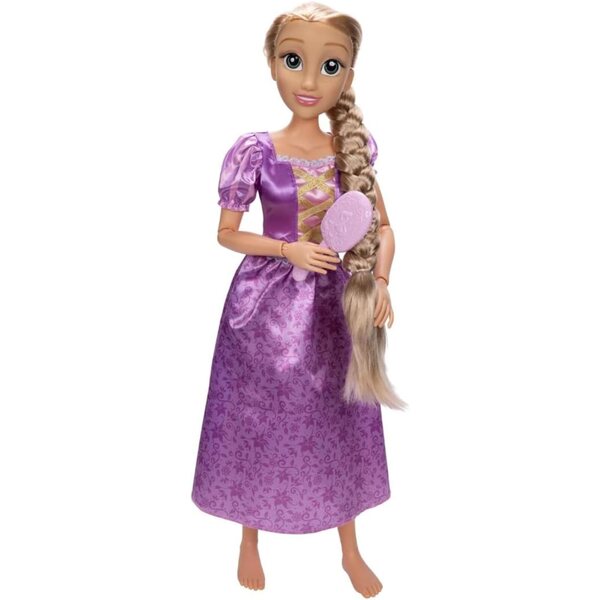 Disney Prinzessin Rapunzel Puppe 81 cm mit lila Kleid und Haarschmuck