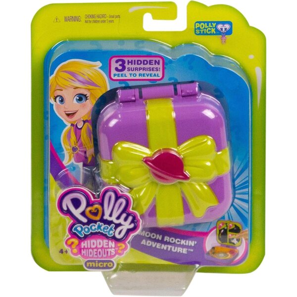 Polly Pocket Hidden Treasures Weltraum-Abenteuerbox mit Puppe und Zubehör