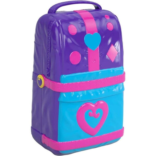 Polly Pocket FRY40 Strand Rucksack-Spielset mit Zubehör und Überraschungen