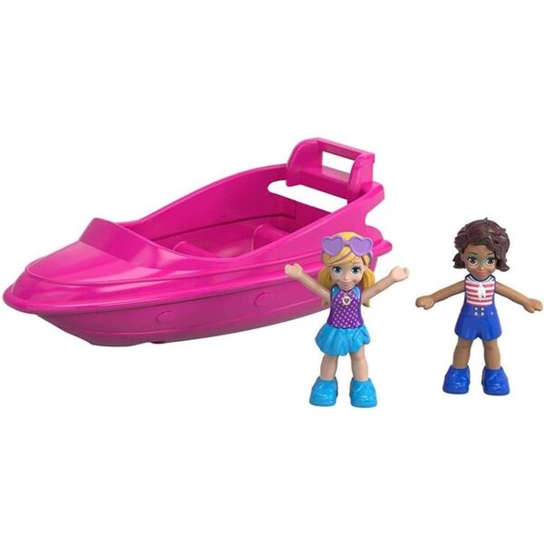Polly Pocket FRY40 Strand Rucksack-Spielset mit Zubehör und Überraschungen