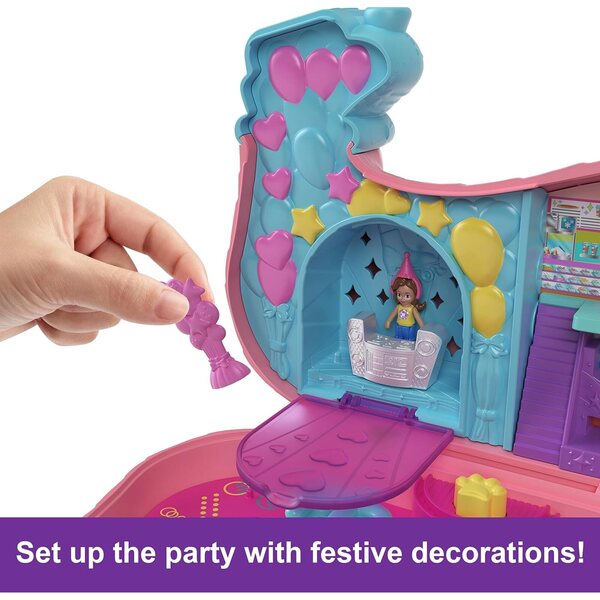 Polly Pocket Chiot Surprise: Spielzeugset mit 2 Puppen und über 25 Accessoires für die Hundeparty