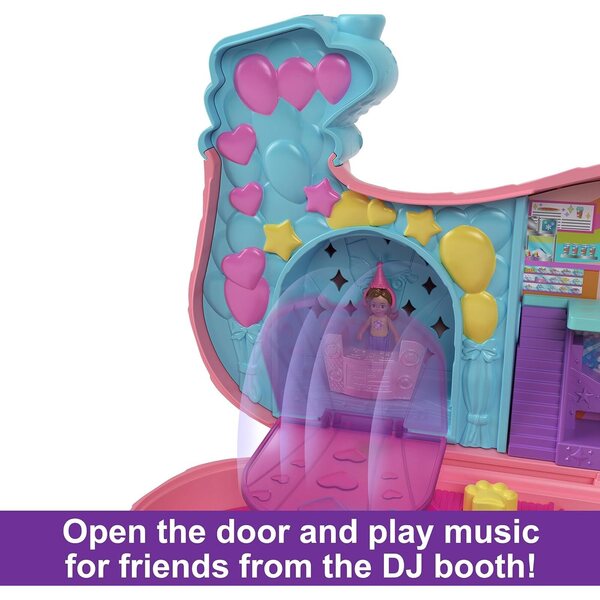 Polly Pocket Chiot Surprise: Spielzeugset mit 2 Puppen und über 25 Accessoires für die Hundeparty