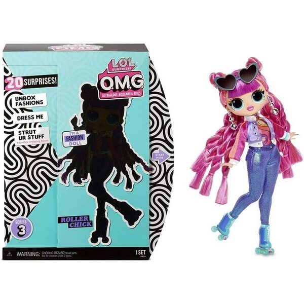 L.O.L. Überraschung! OMG. Serie 3 – Set mit 20 Überraschungen und Puppe 27 cm, Modeaccessoires