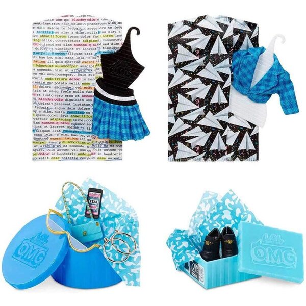 L.O.L. Überraschung! OMG. Serie 3 – Set mit 20 Überraschungen und Puppe 27 cm, Modeaccessoires