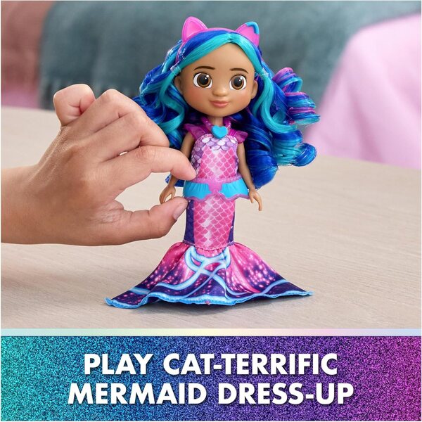 Gabby's Dollhouse: The Movie Puppe Meerjungfrau 15 cm con Accessori per Bambini