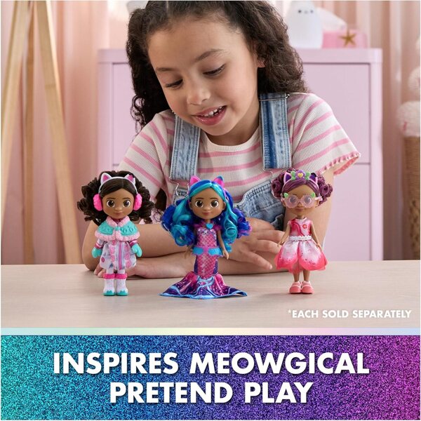 Gabby's Dollhouse: The Movie Puppe Meerjungfrau 15 cm con Accessori per Bambini