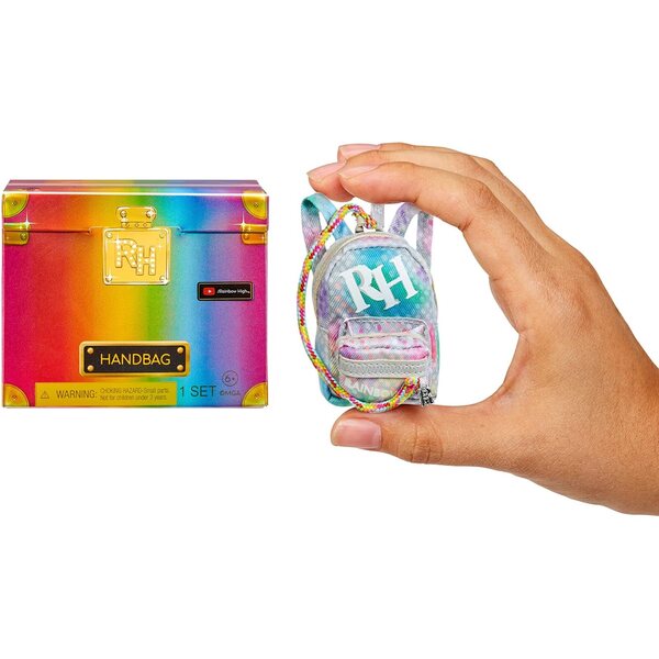Rainbow High Mini Accessories Studio Handtaschen con 25+ accessori fashion da collezione