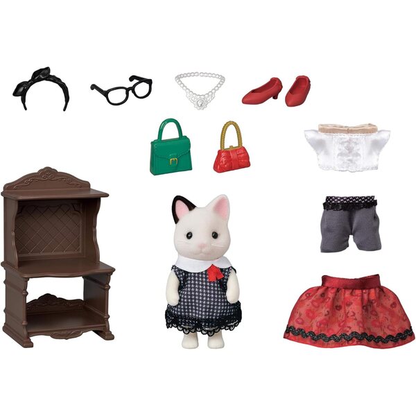 Set Fashion Smoking Gatto Sylvanian Families - Abiti e Accessori Town Girl
