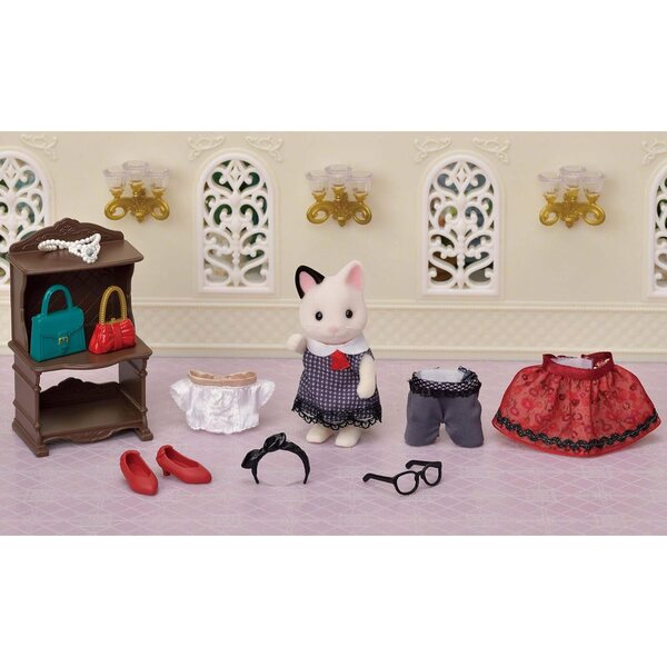 Set Fashion Smoking Gatto Sylvanian Families - Abiti e Accessori Town Girl