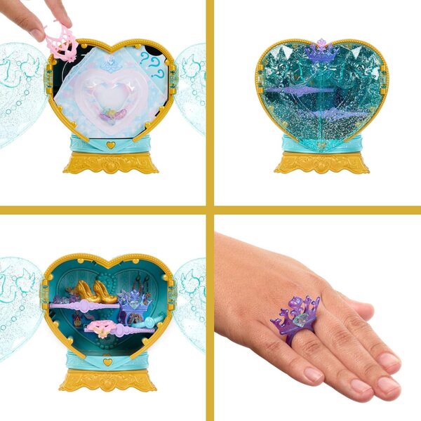 Mattel Disney Princess Jasmin mit 8 Überraschungen und Zubehör, Puppe und Schmuck inklusive