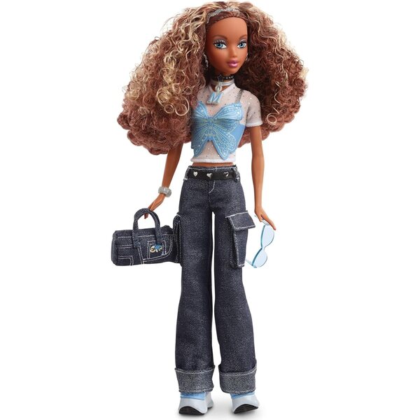 Barbie Signature My Scene Madison mit Y2K-Outfit, Cargo-Jeans und Modeaccessoires