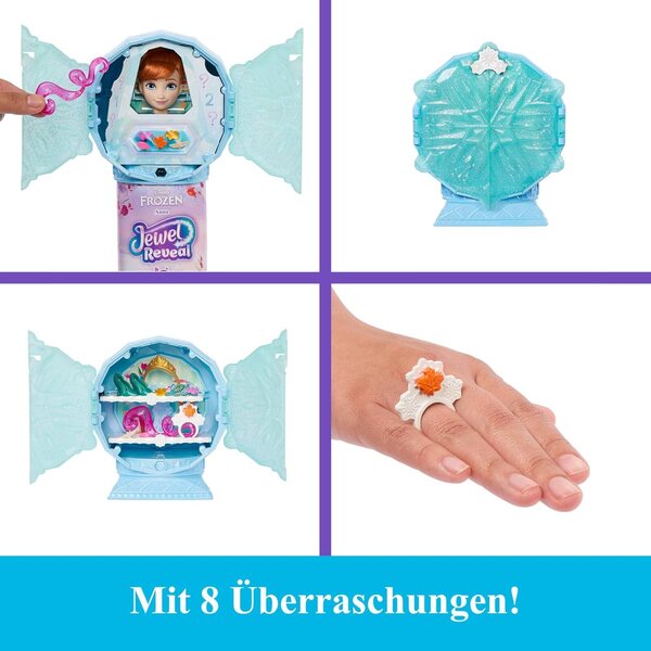 Mattel Disney Die Schneekönigin Anna mit 8 Überraschungen und Accessoires, inspiriert vom Film